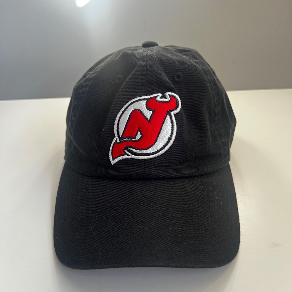American Needle New Jersey Devils NHL Black Baseball Cap Dad Hat Adjustable